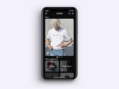 Clothes Shop - Animation Concept animated gif animation animation design app app design appdesign dark mode graphic design mobile app mobile app design ui uidesign uiux uiuxdesign