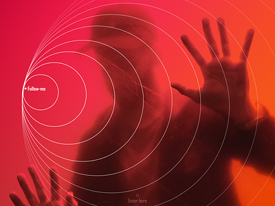 Follow Me - Landing page circles concept landing landing page minimalist page ui ui ux ui design ux ux design webdesign