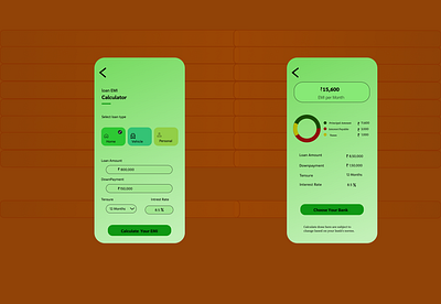 Simple EMI Calculator emi calculator loan calculator simple calculator simple design ui ux