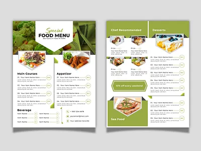 Food Menu Design template