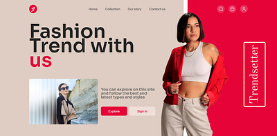 Fashion branding design dress fashion pintrest shirt shop ui ux web