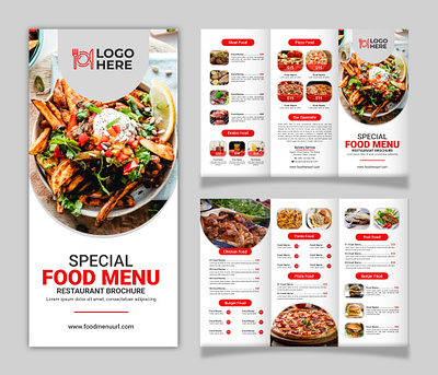 Fast Food Trifold Brochure tri