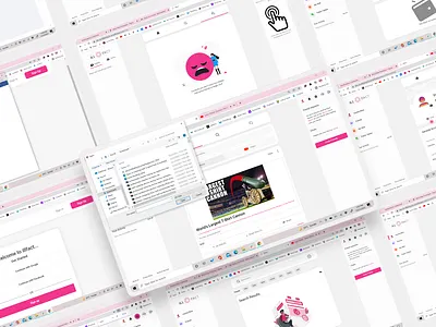 ILLFACT - Social media platform app design branding figma figma design social media ui ui ux design ux