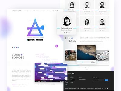 Landingpage Concept_TadeoLAB education lab landingpage ui visual design
