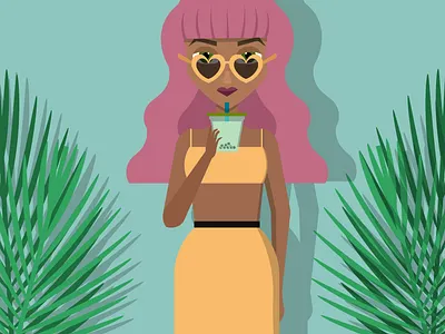 Tita of MNL 01 adobe illustrator flatdesign summer vectorart