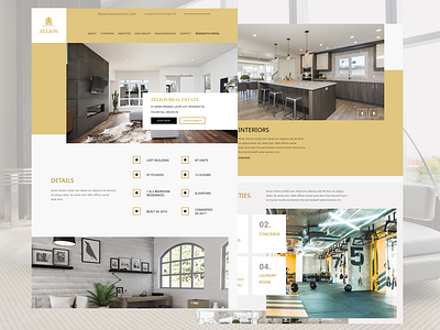 zelios real estate web landing page design concept concept ux designers landing page landing page design uxdesign uxui wablanding web web app design web design concept web site design webdesign weblayout website website design