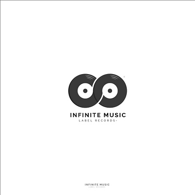 Infinite Music Logo brand brand design brand identity branding design flat icon illustration logo logodesign logoforsale logopremade minimalist logo music musiclogo note vector