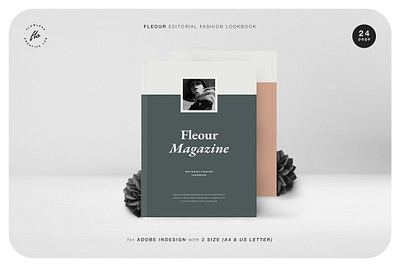 FLEOUR Editorial Fashion Lookbook branding brochure business catalogue clean editorial elegant fashion lookbook magazine modern portfolio template