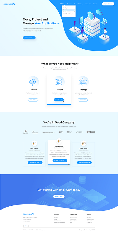 Rackware application business cloud management creative design mobile service typography upqode webdesign wordpress wordpress design wordpress development