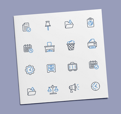 Office Icons business icon icon design icon set icons office stationery