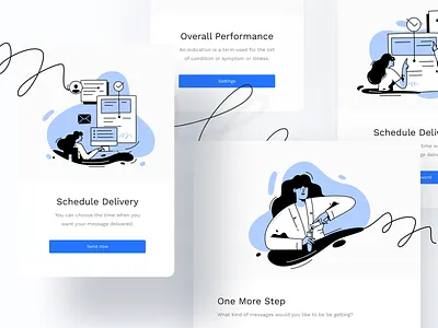 Characters design for Pharmaceutical Commercial Mediator Company business character flat illustration