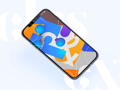 clrs background colorful colors design experience experiment extend inspiration lines minimal phone texture type typography vector