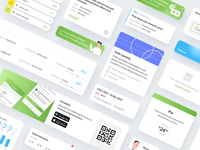 Exceeders Marketplace cards design system e commerce feed marketplace notifications pricing product design products progress styleguide task management