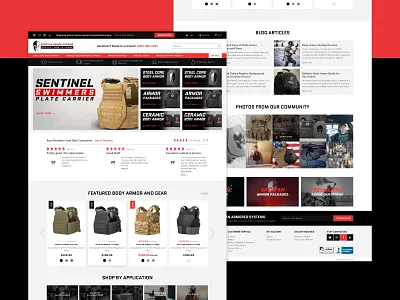Spartan Armor Systems - United States adobexd b2b design design art desktop design development ecommerce magento magento 2 ui user experience user interface ux web design