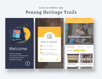 Cultural Mobile App design illustration interactive mobile apps mobile design ui uiuxdesign ux