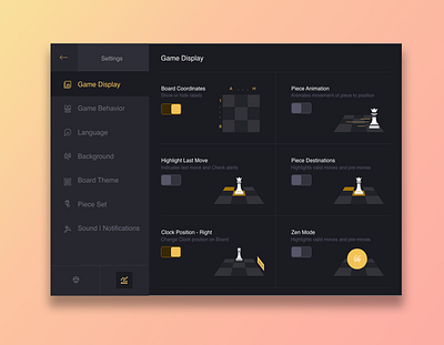 Daily UI 007 Chess Settings