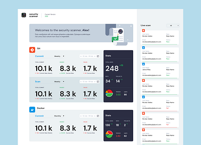 Security Scanner Dashboard dashboard dashboard design github