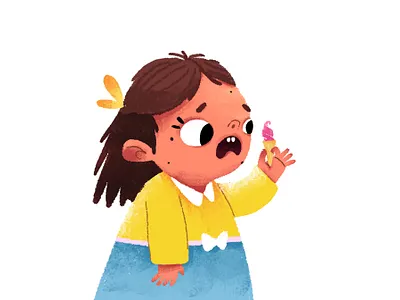 Too small! character character design children childrens book cute icecream illustrator prostora
