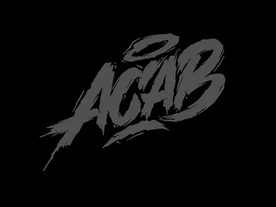 ACAB calligraphy font handmade lettering letters logo logotype script typism typography