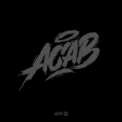 ACAB calligraphy font handmade lettering letters logo logotype script typism typography