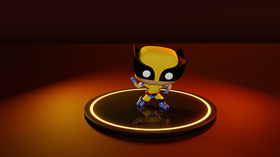 Wolverine 3d blender wolverine