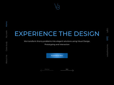 Portfolio Homepage black blue branding design designer designer portfolio dribbble homepage icon logo minimal minimal design typography ui uiux ux ux designer ux designer website vector