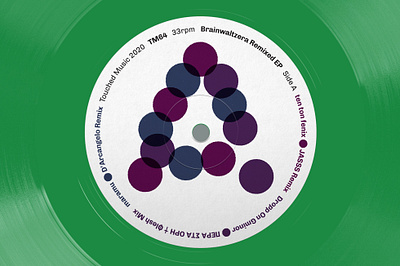 Brainwaltzera – Remixed EP charity design graphic design music package design vinyl