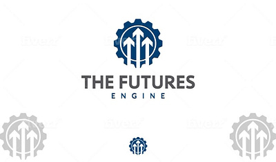 the futures engine animation branding creativity design flatdesign illustration logo negativespace ui unique logo ux vector