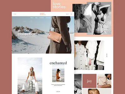 Must Be Love Homepage design fashion typography ui ux