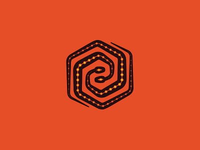United snakes animal colorful design geometric hexagon illustration logo minimal simple snakes
