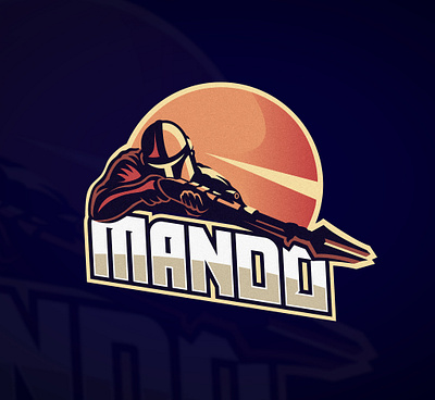 Mando logo baby yoda badge customtype disney e sport esport illustrator letter logo mandalorian mando nba star wars tvshow typography yoda