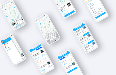 Parking Assitant Application app design ui xd