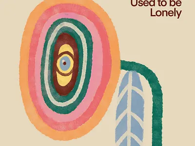 Whitney - Used to be Lonely album art colors digital art flower illustration illustrator music textures whitney