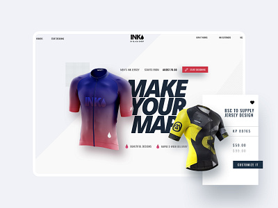 INK by Black Sheep Cycling application design design graphic design jersey design landing page product design ui design ux ux design website