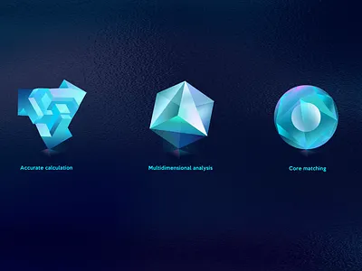 Practice 11 2.5d bigdata financial icon illustration platform