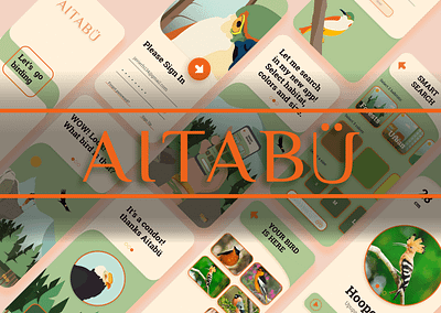 AitabÜ: Let's go birding! app design illustration ui vector