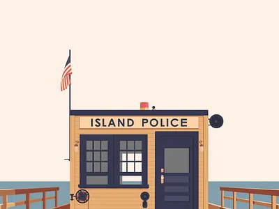 police island at moonrise kingdom illustration design film flat graphic design illustration island police moonrise kingdom movie poster movies police still photo vector wes anderson