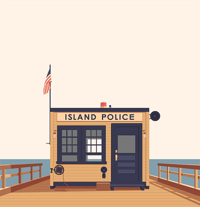 police island at moonrise kingdom illustration design film flat graphic design illustration island police moonrise kingdom movie poster movies police still photo vector wes anderson