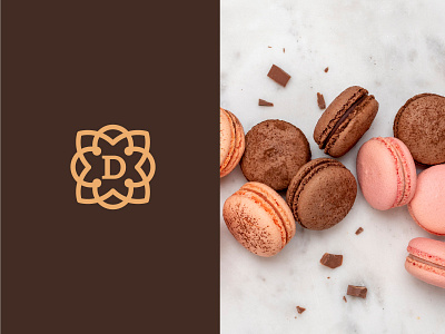 logo d macaron relift brand branding d design letter letters line logo logotype minimal monogram ui