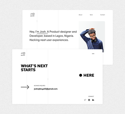 A portfolio concept design minimal minimalism typography ui webdesign