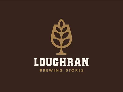 Loughran Brand Identity beer brand brand design brand identity branding brewing brewing company brewing store family graphic design icon icon design logo logo design nature symbol vector graphic