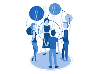 People Talking art blue blue and white branding design design art graphic graphic design illustration illustration art minimalist ui vector vector art vector illustration web web design website design