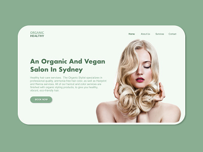 Landing page app basket beauty beauty salon design france green green logo illustration landingpage logo organic ui ui challenge ui design ui design challenge uidaily uidesigner web webdesign