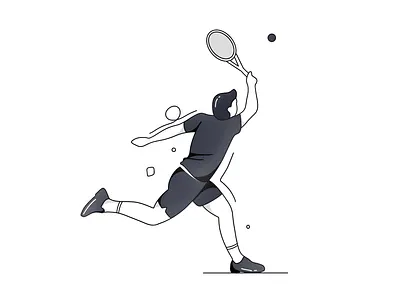 Tennis branding dailyicon dailyillustration design lineart minimal onboarding onboarding ui ui ux vector
