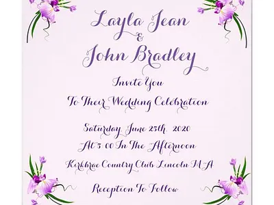 Pretty floral wedding invitation engagement floral flowers invite invites married pretty wedding wedding invite zazzle