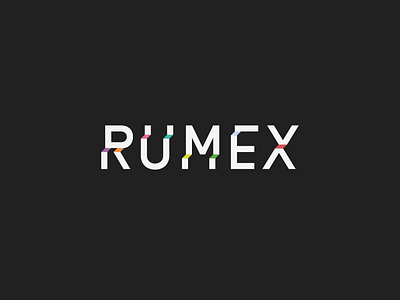 Rumex logo branding design electronic music female music graphic design live act logo logo design performer vector