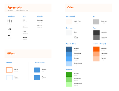 Typography & Color components a11y abuja africa design lagos london minimalist new york nigeria product design ui user research