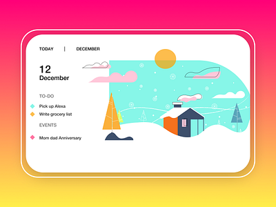 Web Calender animation calendar calendar design dribbble dribbble invite dribble invite dribble invites dribbleinvite illustration player simple todoist ui uiux ux web calender web design