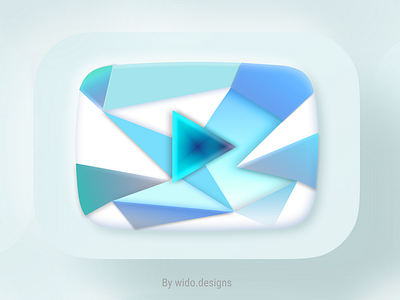 Youtube Diamond Play Button 3d 3d icon button button design buttons creative design diamond figma icon icon design logo minimal play shadow subscribe ui icons wallpaper youtube