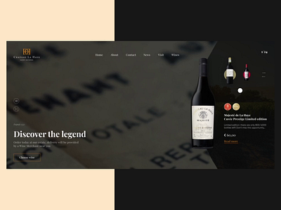 Test task for wine shop animation slider ui ux video vineyards webdesign wine